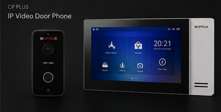 CP Plus IP video door phone with touchscreen monitor