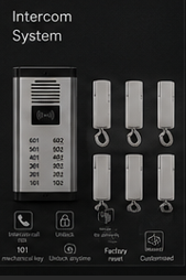Intercom system with outdoor panel and indoor phones